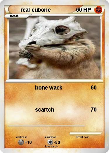 Pokemon real cubone