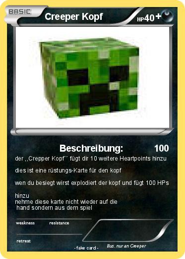 Pokemon Creeper Kopf                     +