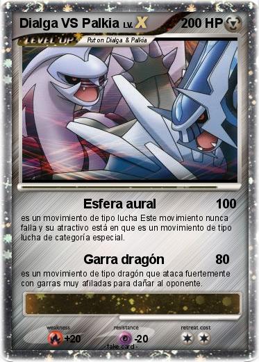 Pokemon Dialga VS Palkia