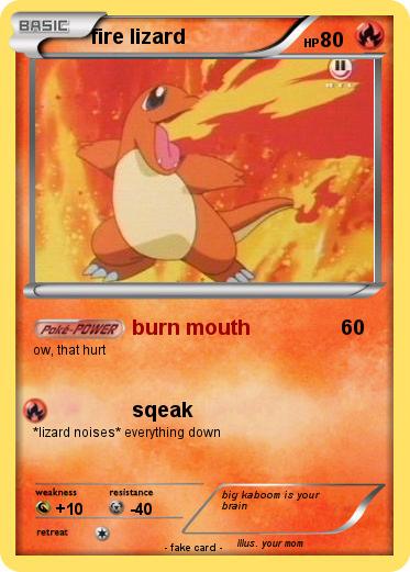 Pokemon fire lizard
