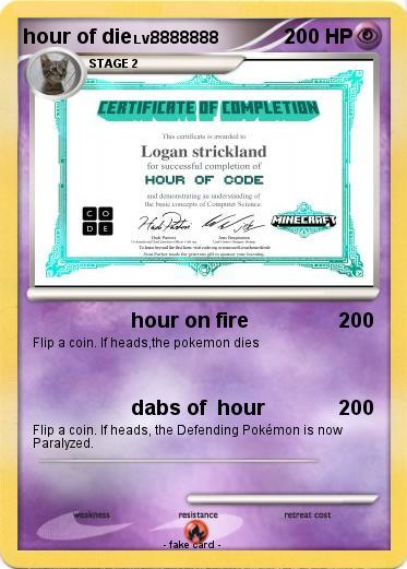 Pokemon hour of die