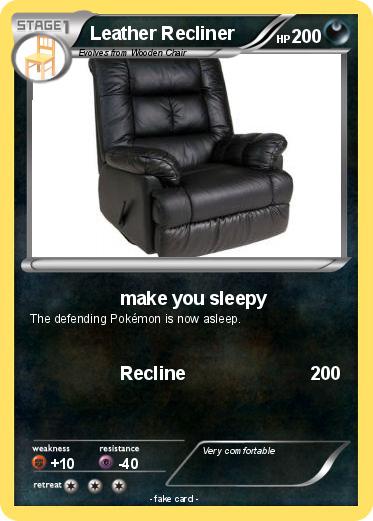 Pokemon Leather Recliner