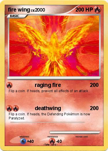 Pokemon fire wing