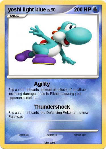 Pokemon yoshi light blue
