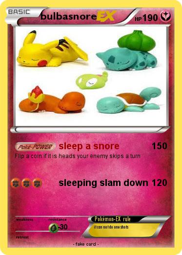 Pokemon bulbasnore