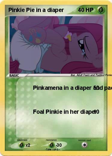Pokemon Pinkie Pie in a diaper