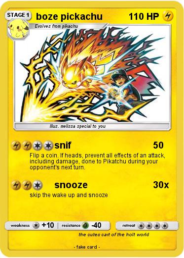 Pokemon boze pickachu