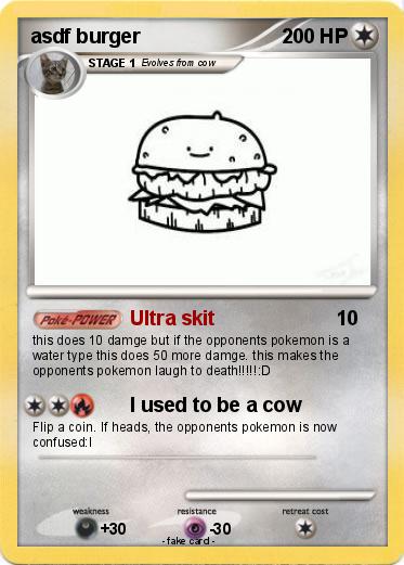 Pokemon asdf burger