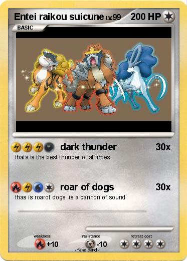 Pokemon Entei raikou suicune
