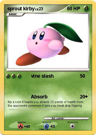 Pokemon sprout kirby