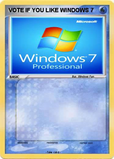 Pokemon VOTE IF YOU LIKE WINDOWS 7