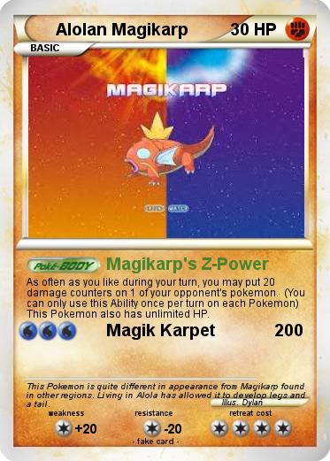 Pokemon Alolan Magikarp