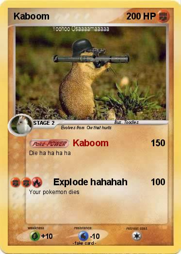 Pokemon Kaboom
