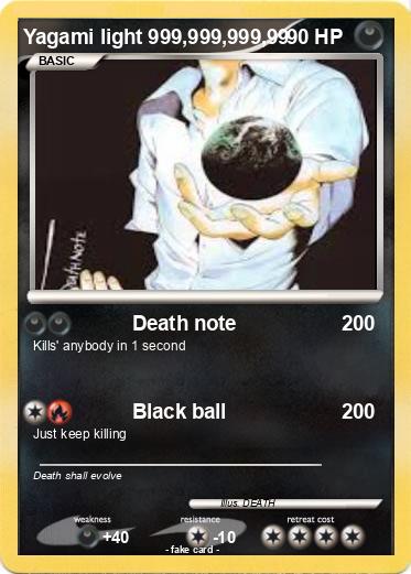 Pokemon Yagami light 999,999,999,99