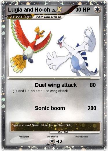 Pokemon Lugia and Ho-oh