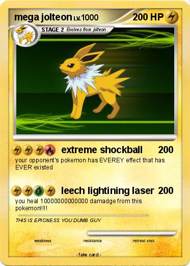 Pokemon mega jolteon