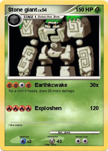 Pokemon Stone giant