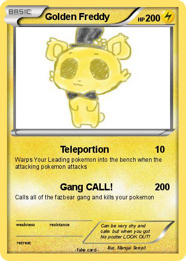Pokemon Golden Freddy