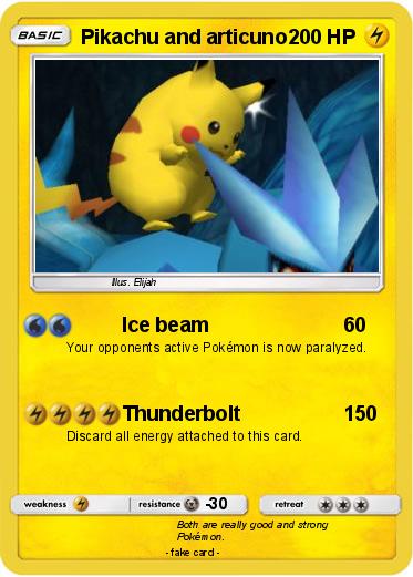 Pokemon Pikachu and articuno