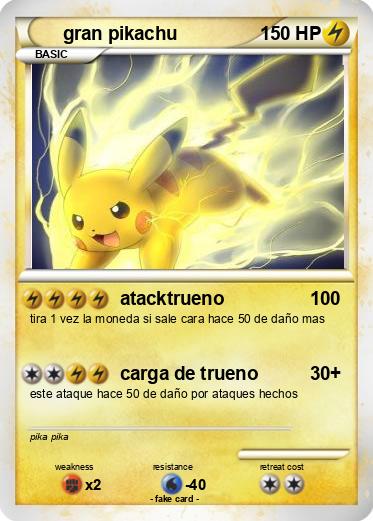 Pokemon gran pikachu