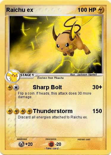 Pokemon Raichu ex