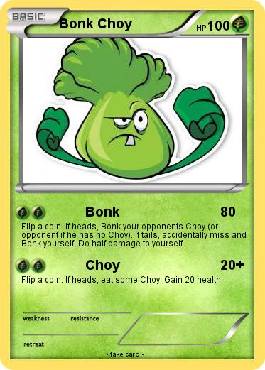 Pokemon Bonk Choy