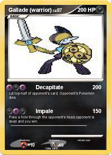 Pokemon Gallade (warrior)