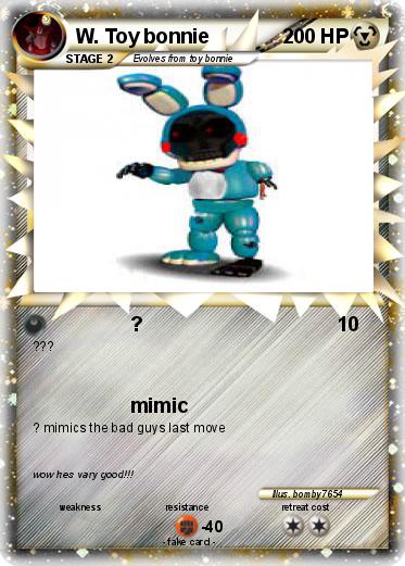 Pokemon W. Toy bonnie