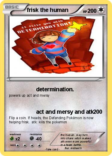 Pokemon frisk the human