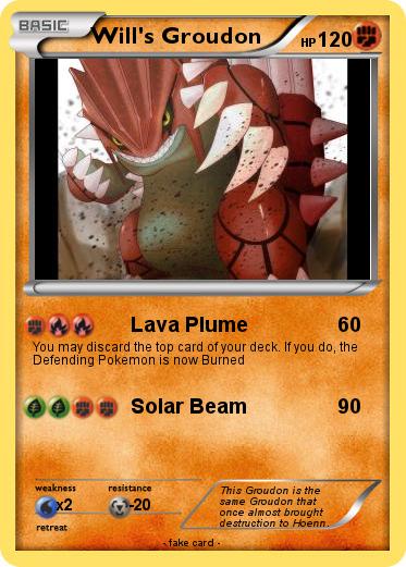 Pokemon Will's Groudon