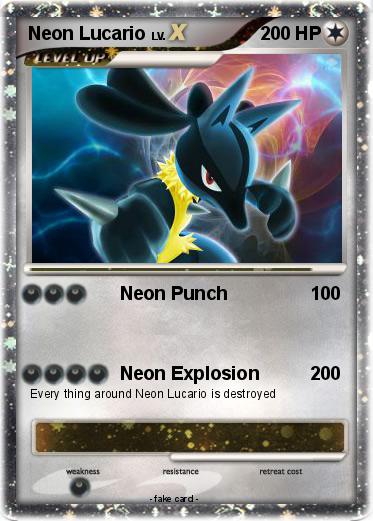 Pokemon Neon Lucario