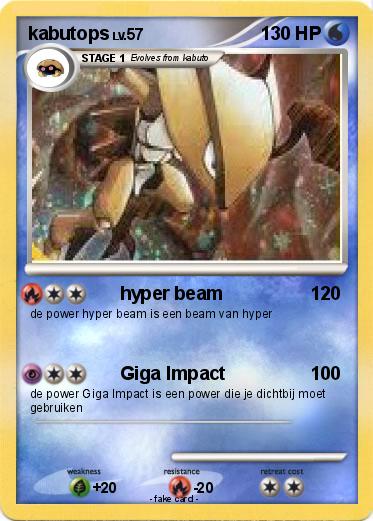 Pokemon kabutops