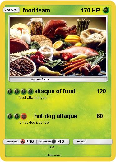 Pokemon food team