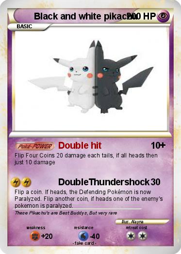 Pokemon Black and white pikachu