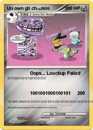 Pokemon Un own gli ch