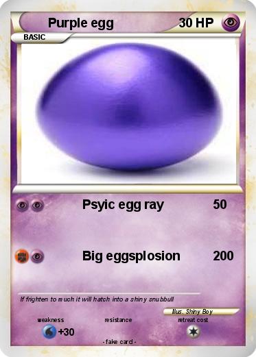 Pokemon Purple egg