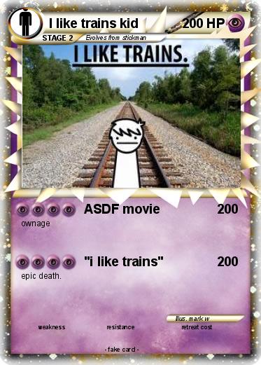 Pokemon I like trains kid