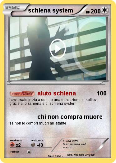 Pokemon schiena system