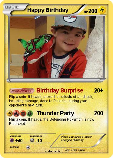 Pokemon Happy Birthday