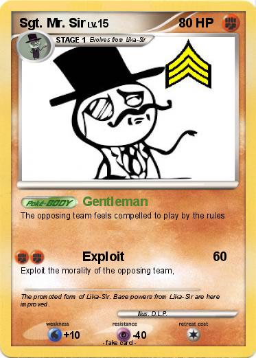 Pokemon Sgt. Mr. Sir