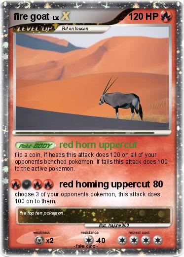 Pokemon fire goat
