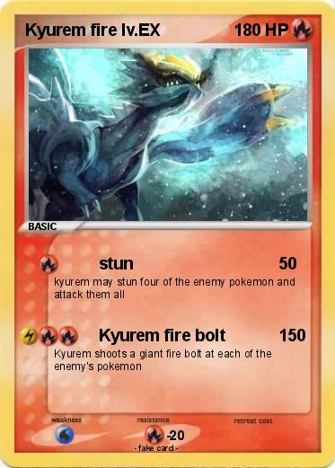 Pokemon Kyurem fire lv.EX