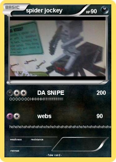 Pokemon spider jockey