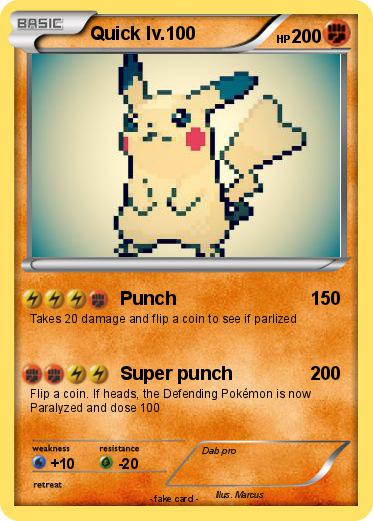 Pokemon Quick lv.100