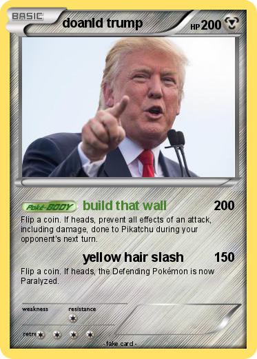 Pokemon doanld trump