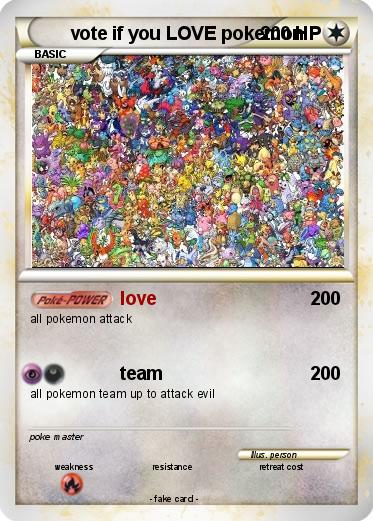 Pokemon vote if you LOVE pokemon
