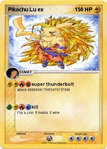 Pokemon Pikachu Lu ex