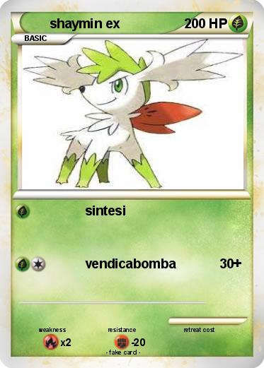 Pokemon shaymin ex