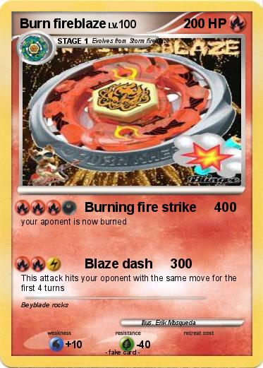 Pokemon Burn fireblaze