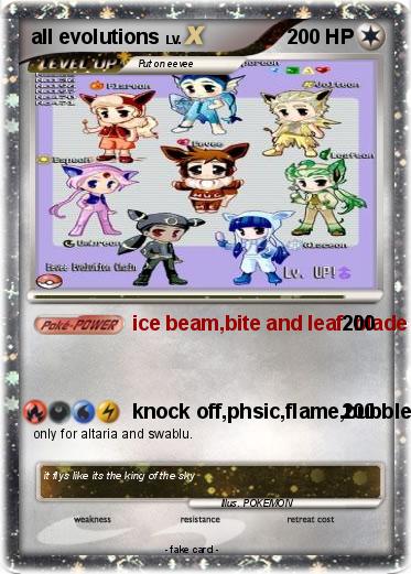 Pokemon all evolutions
